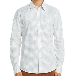 Michael Kors Men's Slim-Fit Stretch Printed Shirt